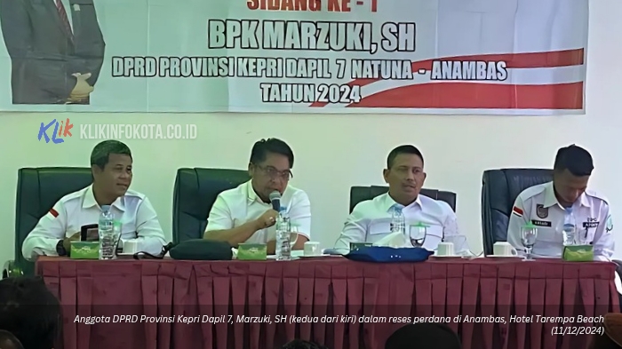 Anggota DPRD Kepri Marzuki SH dalam reses di Anambas