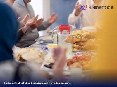 Berdoa ketika berbuka puasa Ramadhan bersama