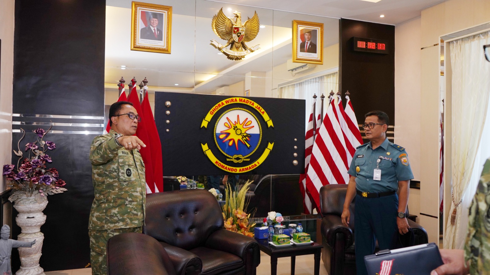 Danpusteral Laksanakan Courtesy Call ke Mako Koarmada I
