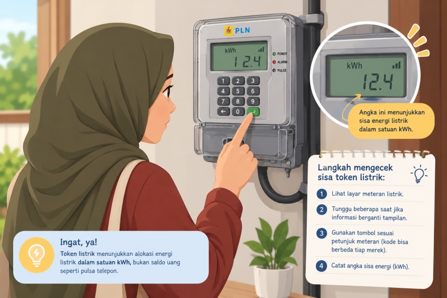 Cara Cek Sisa Token Listrik di Meteran